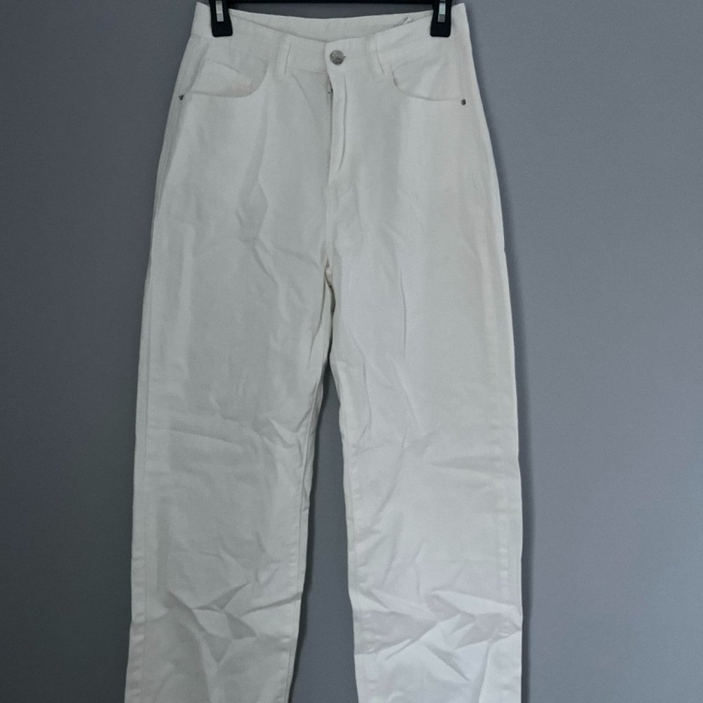 White Wide Leg Jeans